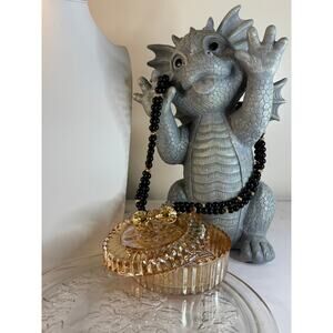 Vintage 1987 Avon Kenneth J Lane rams head necklace.  30” shortest strand.